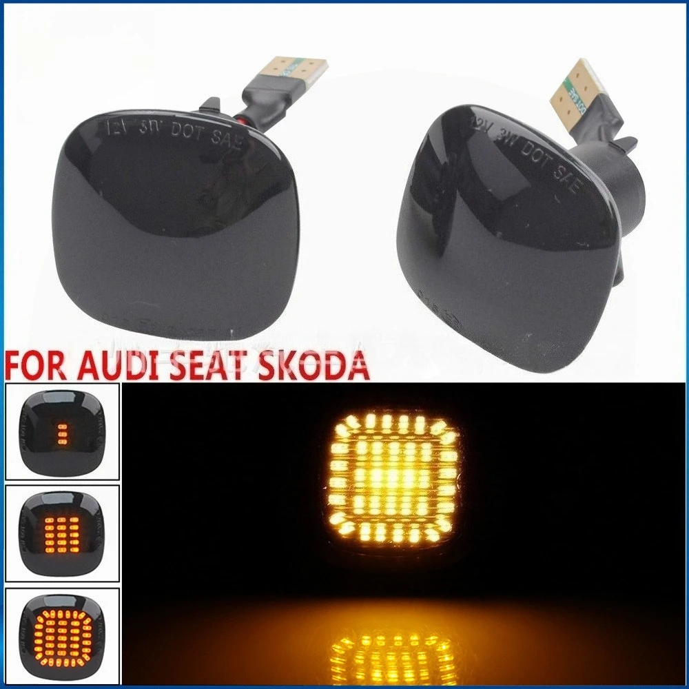 

2 шт. светодиодные боковые габаритные фонари на крыло для Audi, Seat Leon/Ibiza и Skoda Octavia