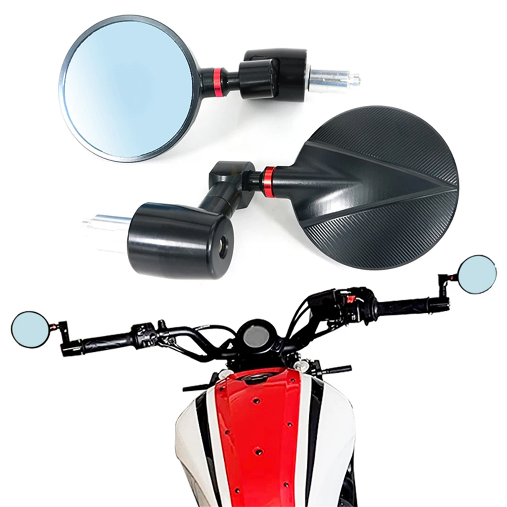 

Motorbike Handle Bar End Side Mirrors For YAMAHA FZ16 Fazer FZ8 MT-01 MT-25 MT-03 MT-15 XJR 1300 TDM900 YZF R3 R25 Cafer Racer