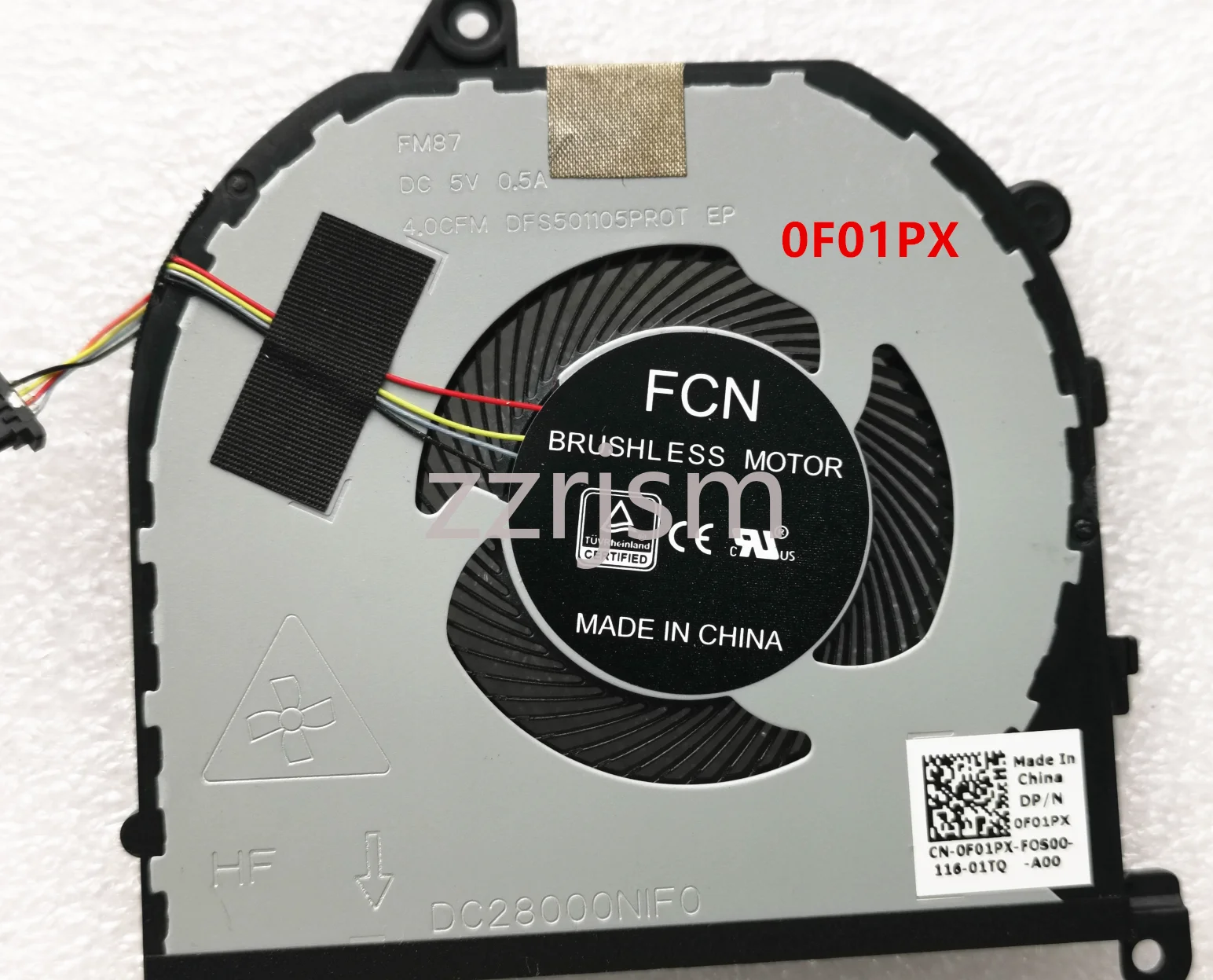 جديد الأصلي أجهزة الكمبيوتر المحمولة بالوعة الحرارة مروحة التبريد وحدة المعالجة المركزية GPU مروحة لديل الدقة 5540 M5540 XPS15 7590 F01PX 0F01PX V9H8N 0V9H8N #3