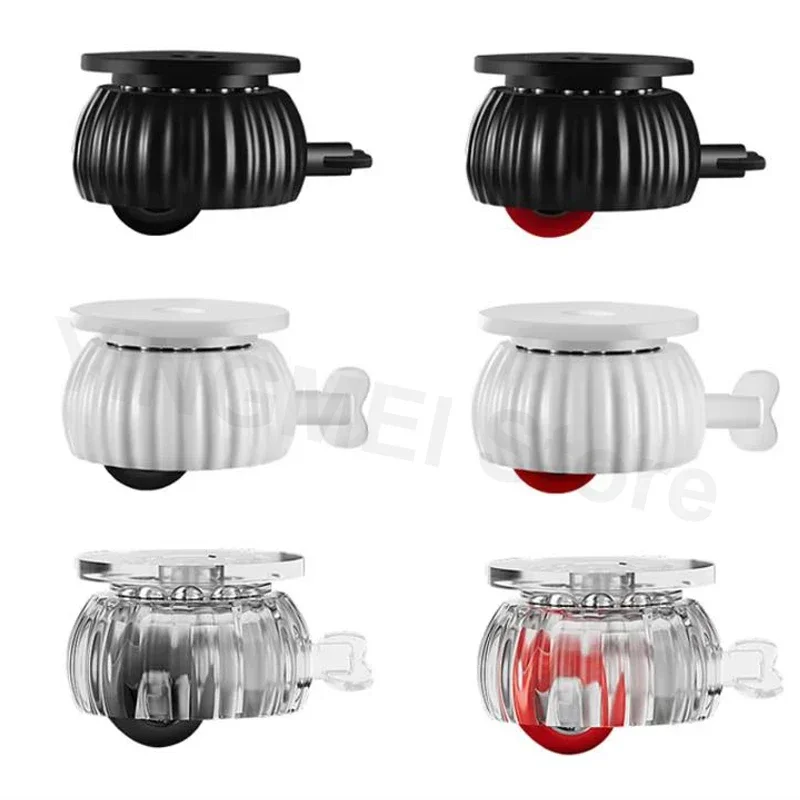 360 ° الأثاث الدوار بكرة صامتة مع الفرامل ذاتية اللصق عجلات دوارة عالمية من الفولاذ المقاوم للصدأ الملحقات المنزلية #3