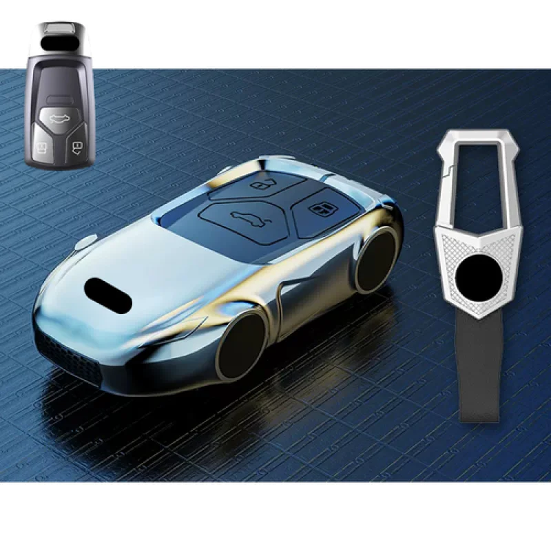 A + سبائك الزنك سيليكون حافظة مفاتيح السيارة لأودي RS A4 A5 S4 S5 B9 Q7 M4 Q5 TTS #4