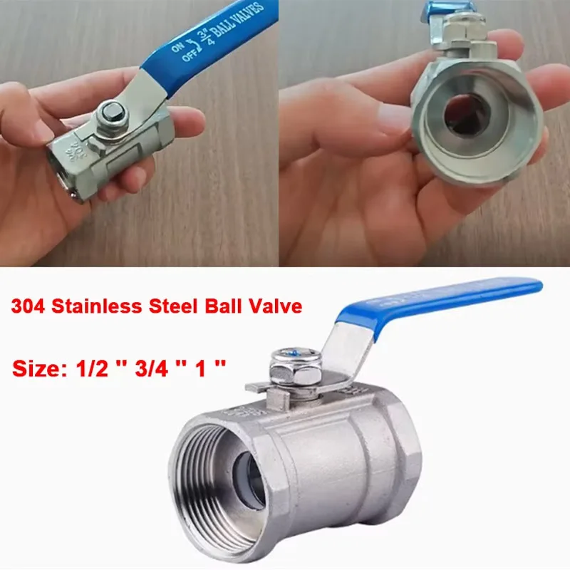 304 Stainless Steel Integrated Ball Valve 1/4 