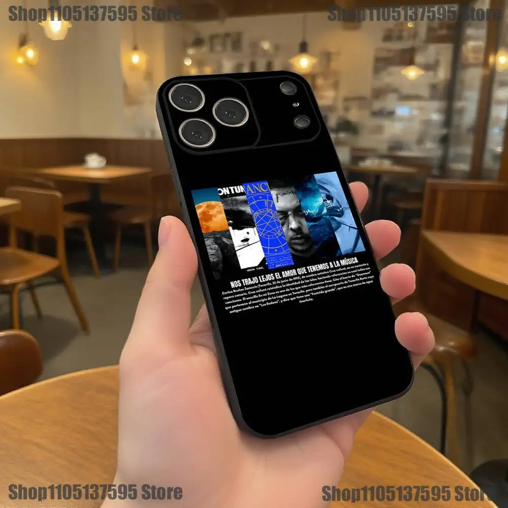 حافظة هاتف Cruz Cafune Me Muevo Con Dios لهاتف iPhone 17,16,15,14,13,12,11,Pro,XS,Max,XR,Plus,E,SE4,غطاء ناعم أسود صغير