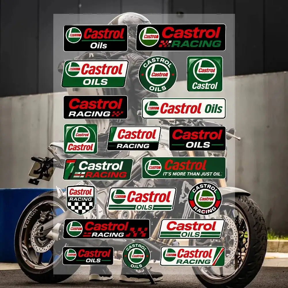 A-a-Cas-ss-trol-es Racing Motorcycle Stickers Set Waterproof Vinyl Decals For Helmet Motorcycle Car Laptop Skateboard Luggage
