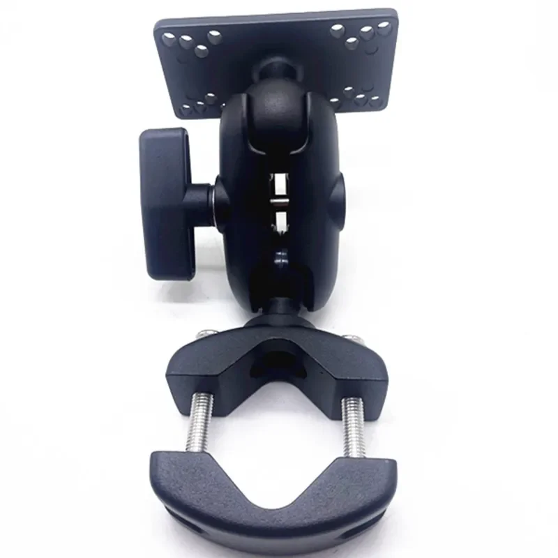 1.5 Inch Torque Pipe Clamp with Fishfinder bracket with Arm for Electronics Mount for Garmin, Lowrance, Humminbirdmarine