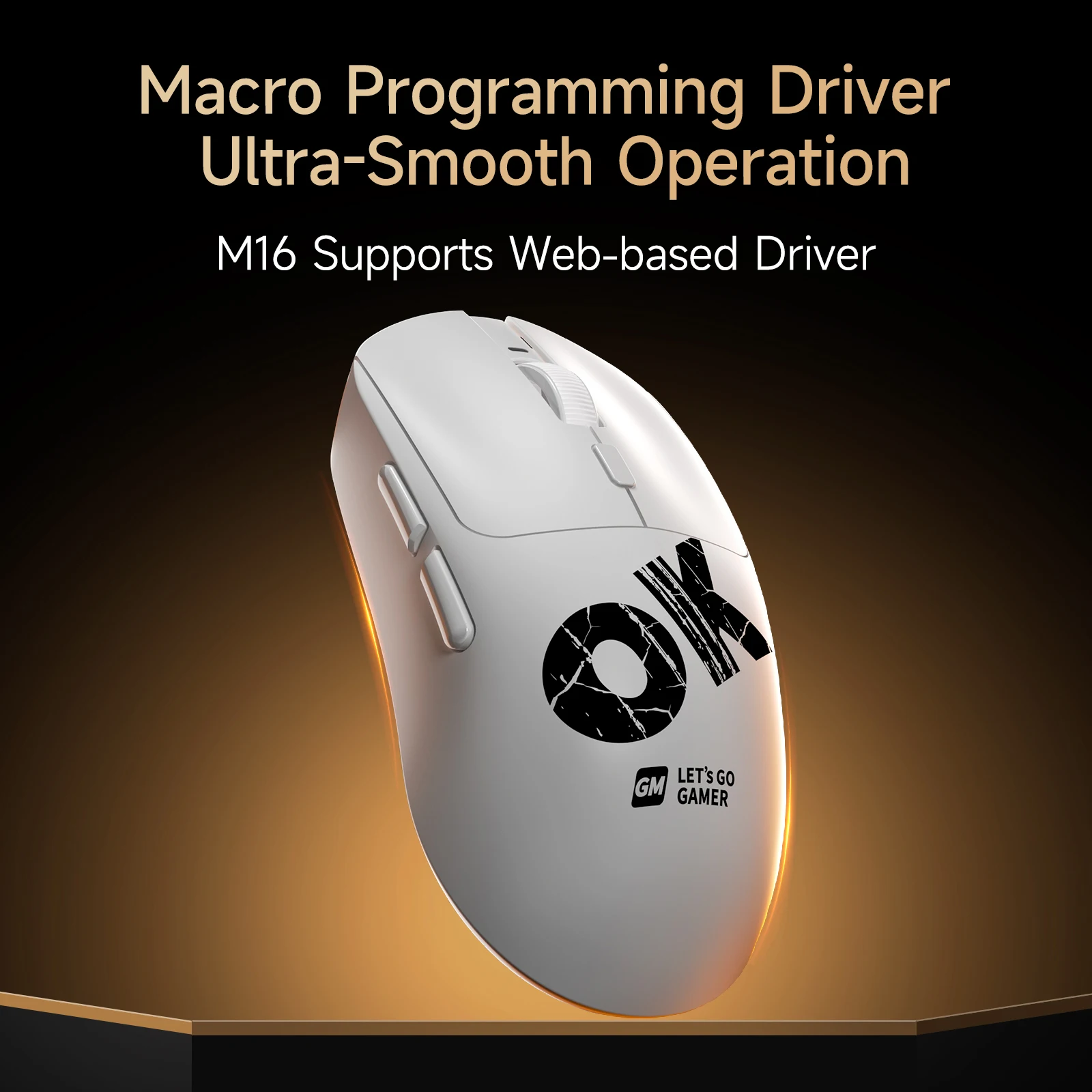 MOFii M16 Triple Mode Wireless Gaming Mouse, Lightweight OK Print Office Mouse, 8000 DPI Rechargeable Mouse, Multiple Colors