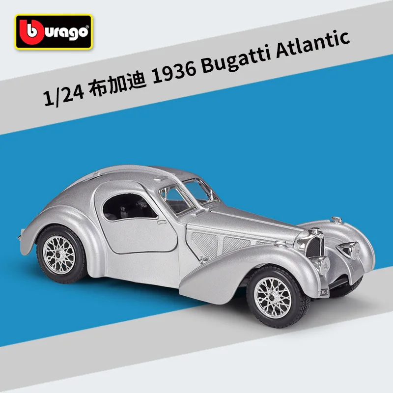 1:24 Bugatti Atlantic 1936 modello di auto in lega diecast e veicoli giocattolo raccolgono auto giocattolo ragazzo regali di compleanno