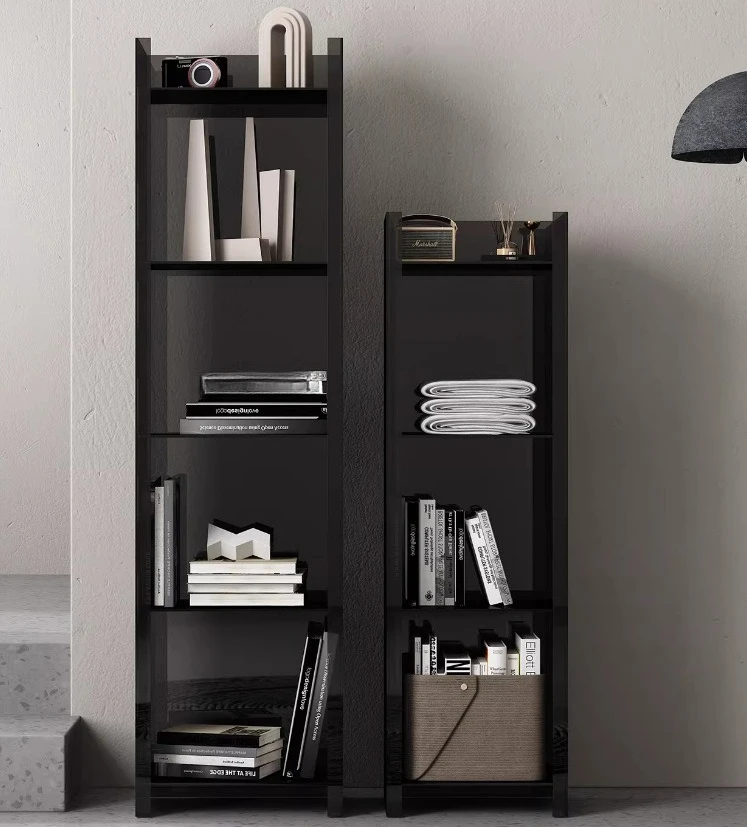 Narrow side shelf floor free combination wall integrated display rack bathroom storage