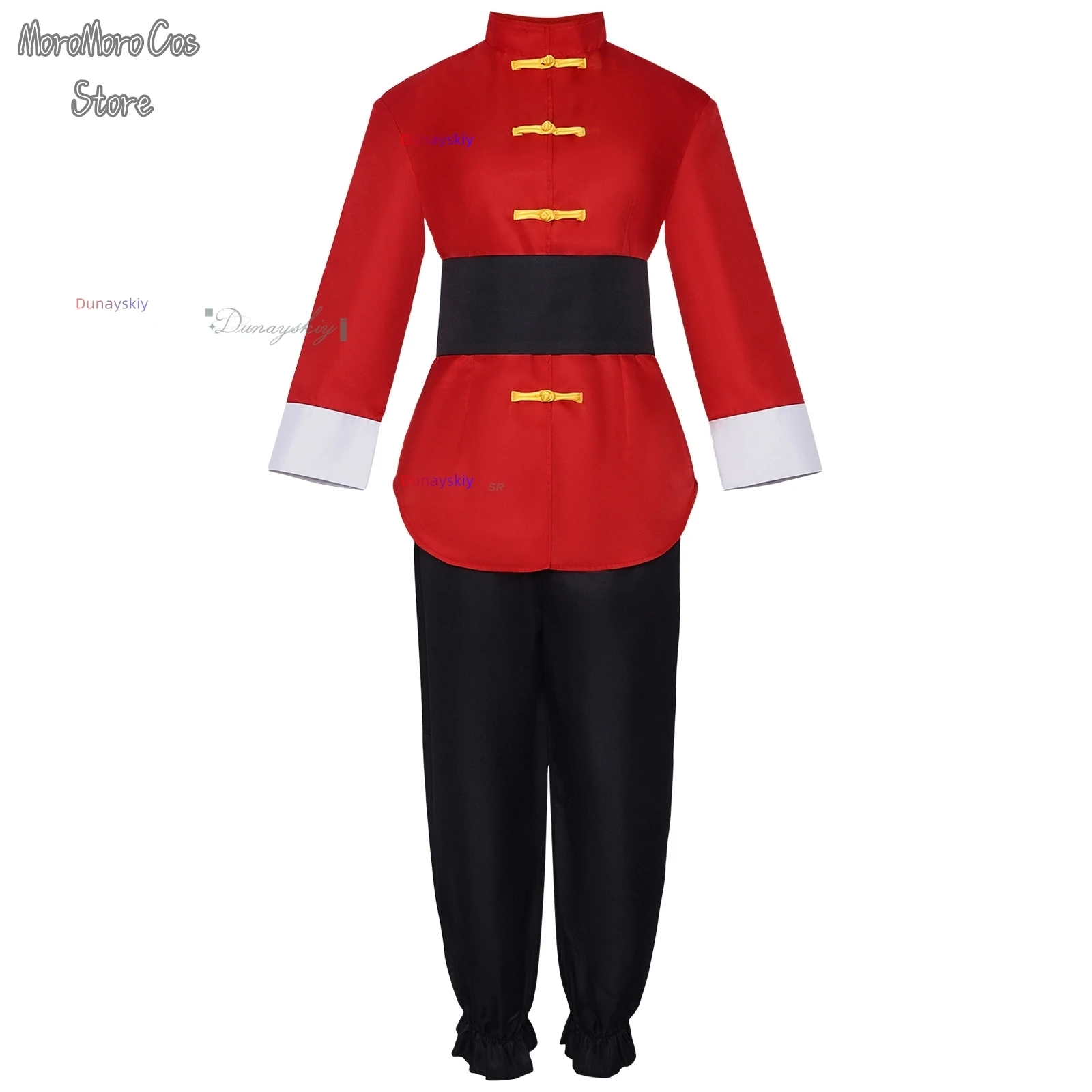 

Ranma Akane Chinese Style Red Uniform Cosplay 웃긴 의상 Anime Ranma 1/2 Role Play Outfits Halloween Carnival Party For Men Women