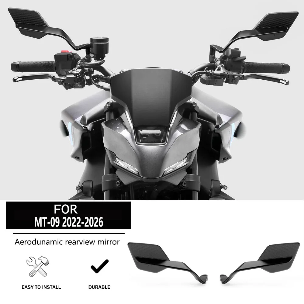 

Motorcycle Rear Side View Mirrors Rearview Mirror For YAMAHA MT-09 MT09 2022 MT 09 MT-09 MT09 MT 09 2023 2024 2025 2026