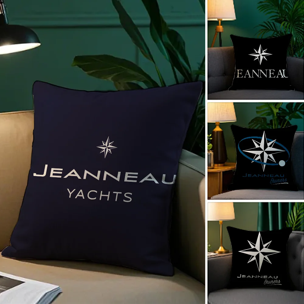 

Fashion J_Jeanneau YachtS Pillow Case Plush Fabric Soft Double Sided Print Sofa Cushion Cover Throw Pillow Covers