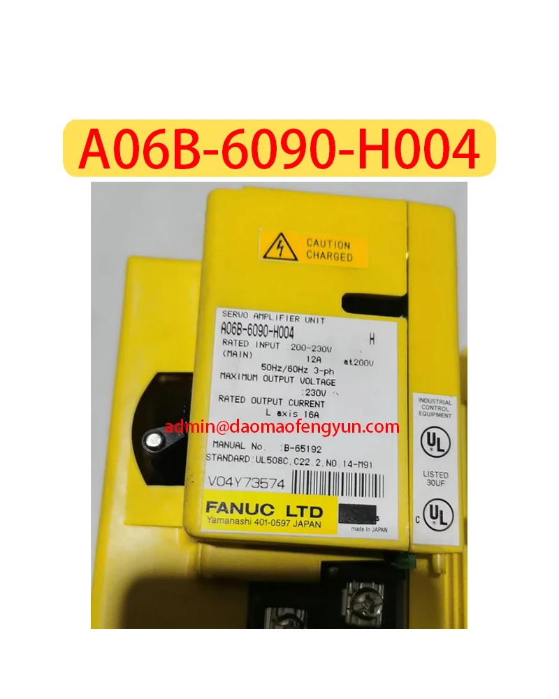 

A06B-6090-H004 Used Servo Drive A06B 6090 H004，Fast shipping