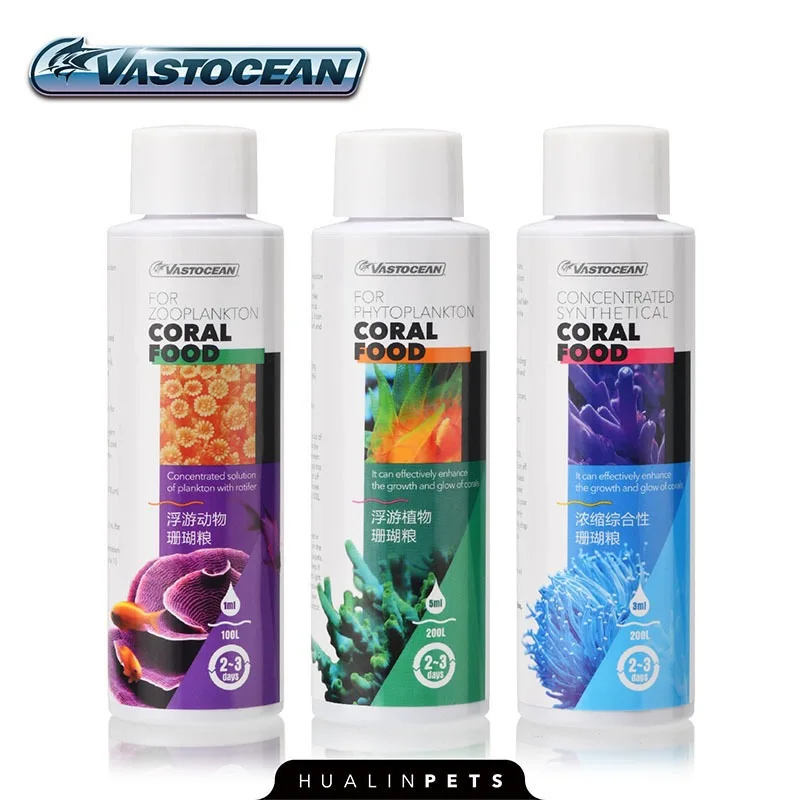 VASTOCEAN Liquid Coral Food Concentrate - for LPS/SPS (Brain/Chalice/Favia) - Phytoplankton & Zooplankton Blend with Amino Acids