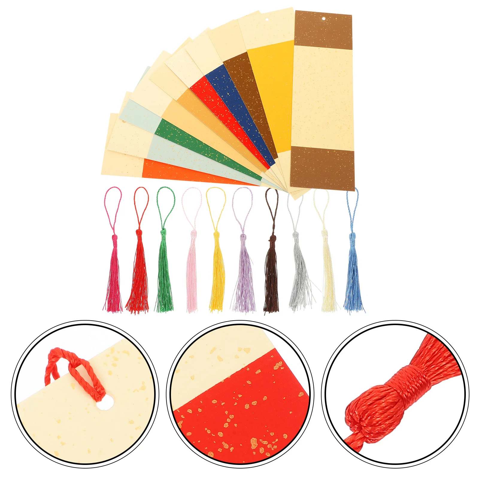 

10Sets Xuan Paper Bookmarks DIY Blank Chinese Style Reading Page Markers Office Supplies Paper Bookmarks Reading Page Markers