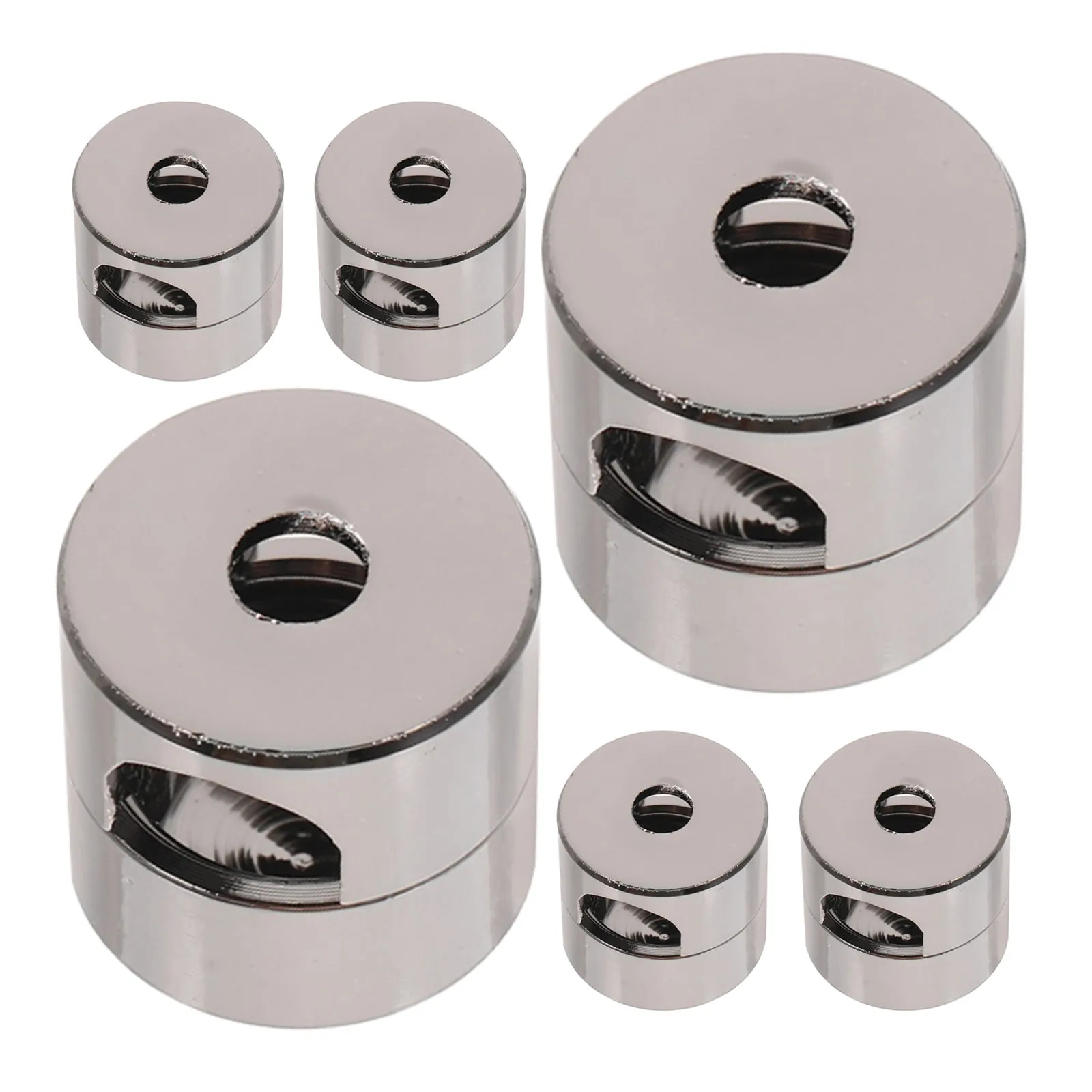 6Pcs Retro Cable Anchors Aluminum Cord Clips Ceiling Light Holder Adjustable Desk Wire Organizer Metal Cord Management Hooks