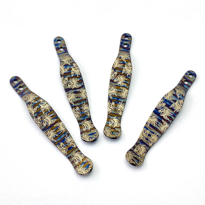 Roasted Titanium Alloy Knife Pocket Clip For Genuine Rick Hinderer XM18 XM24 ZT0055 0560 Knives Clamp