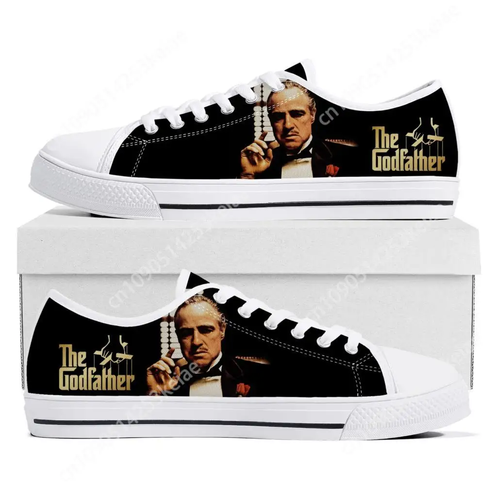 The Godfather Trilogy 50TH Movie Low Top Sneakers High Quality Mens Womens Teenager Canvas Sneaker Couple Shoes Custom Shoe