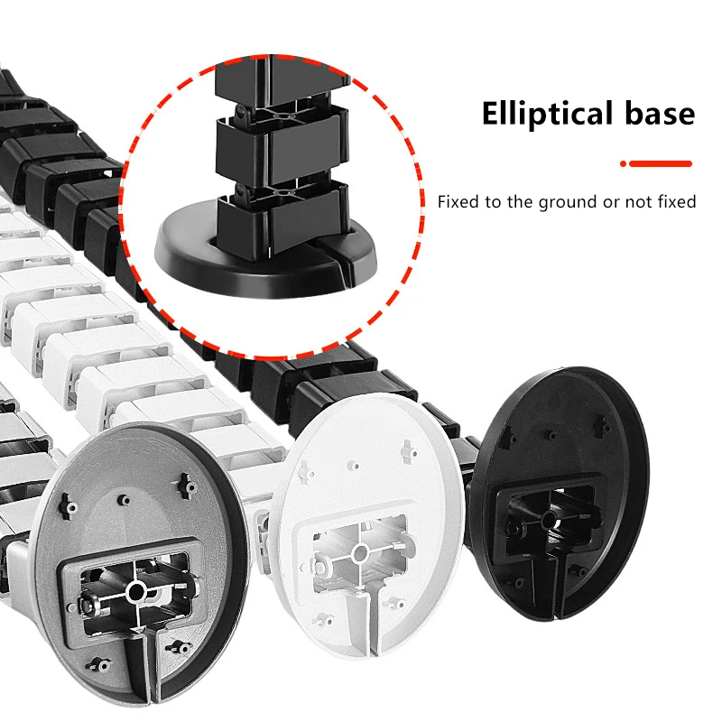 Organizzazione del cavo del serpente del punto di lavoro del rivestimento del cavo del nucleo del filo da 78 cm sotto il canale di protezione del cavo della scrivania