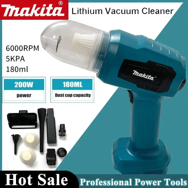 

Makita18v Mini Car Vacuum Cleaner Multifunction Handheld Rechargeable Dust Collect Tool