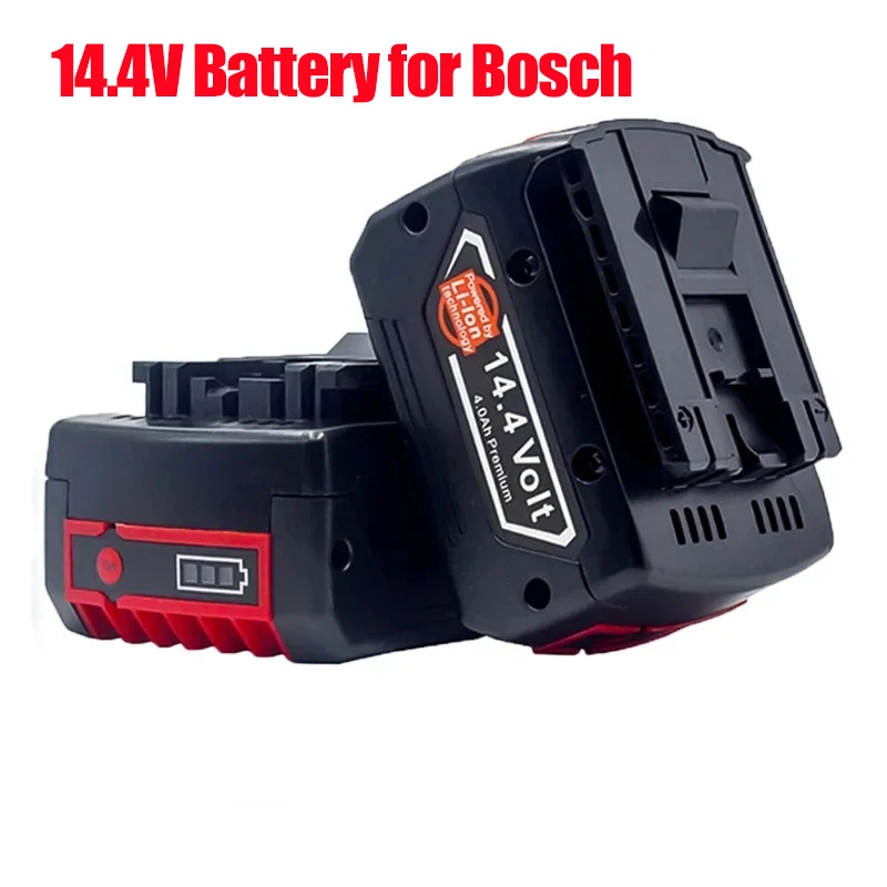 

Rechargeable Battery for Bosch Power tool 14.4V for GBH GDR GSR 1080 DDS180 BAT614G Replacement Li-ion Battery Charger Set