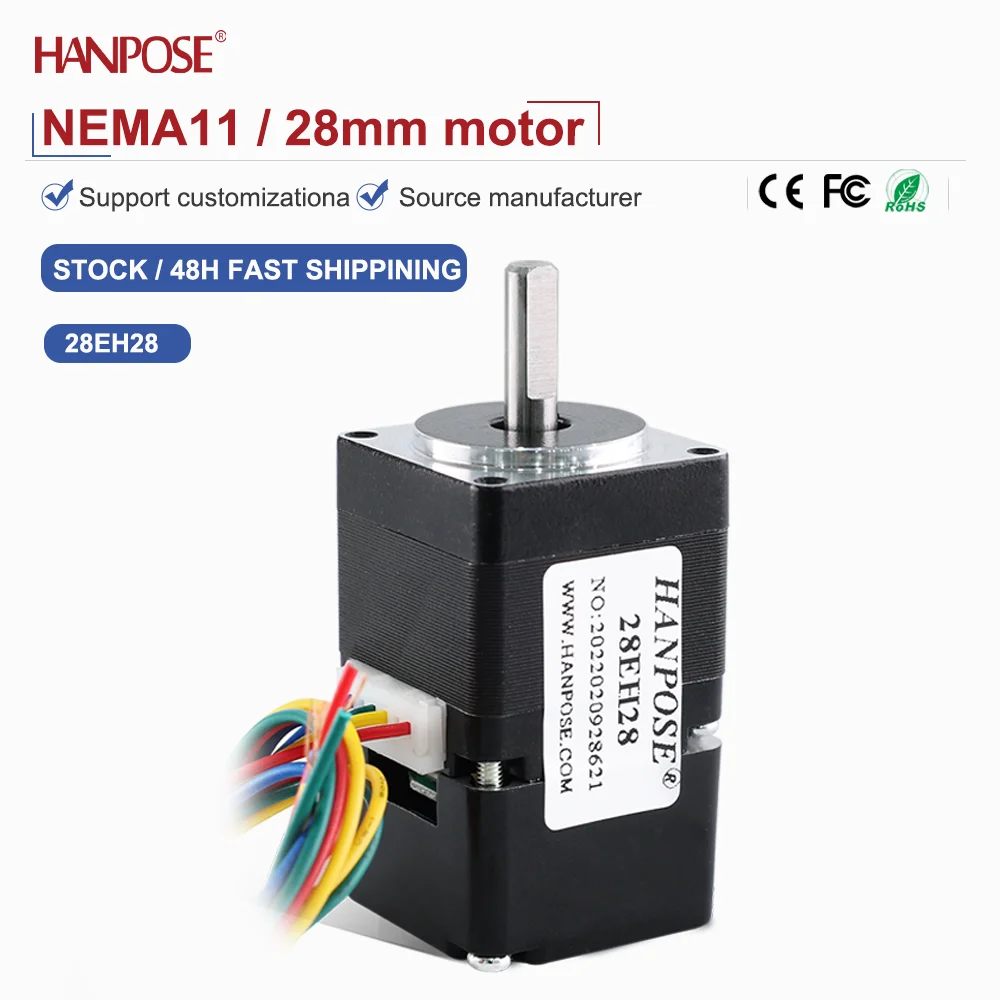 

closed-loop stepper motor NEMA8 28EH28 0.8A 2.5V real-time coordinate reading, no step loss, stable operation