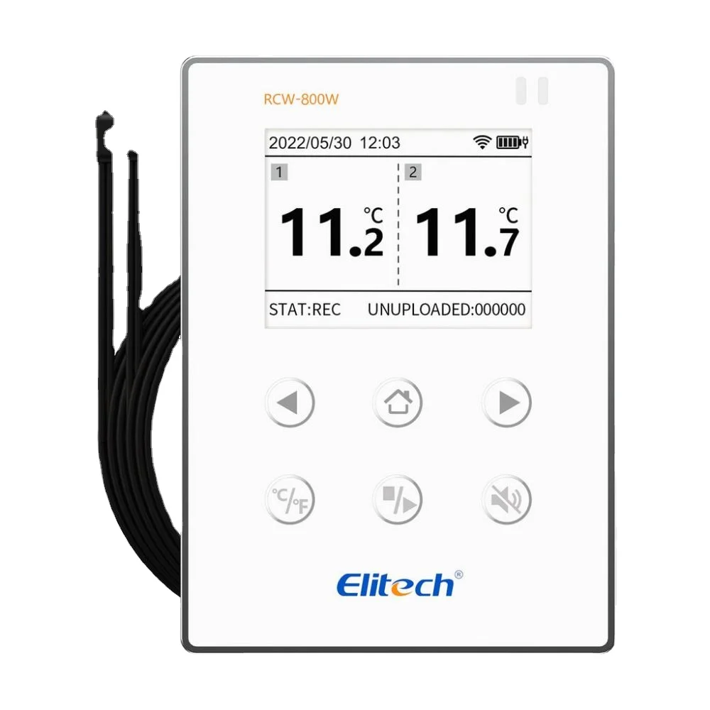 2024 Elitech RCW-800 Wireless Real Time umidità temperatura Data Logger Wifi con sonda esterna