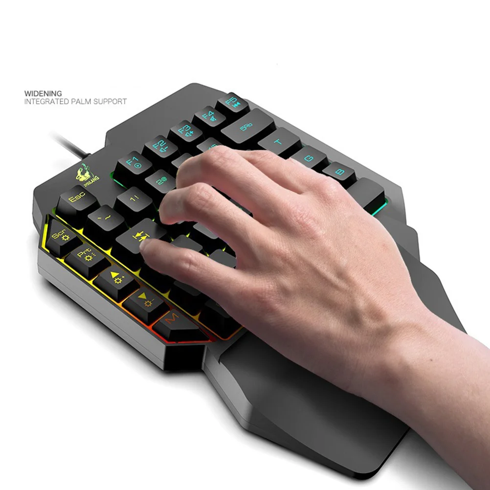 Imagem -03 - Teclado e Mouse para Jogos de Uma só Pessoa Rgb Mecânico Casa Dormitório Uso Diário