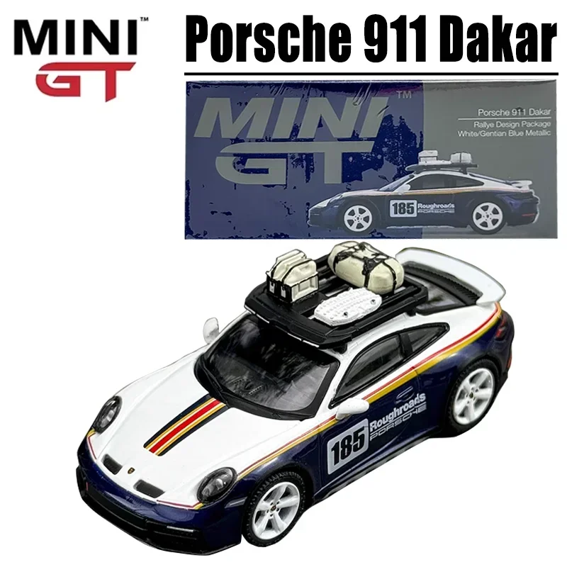 

MINIGT Scale 1/64 Porsche 911 Dakar Alloy Toy Diecast Metal Model Gift