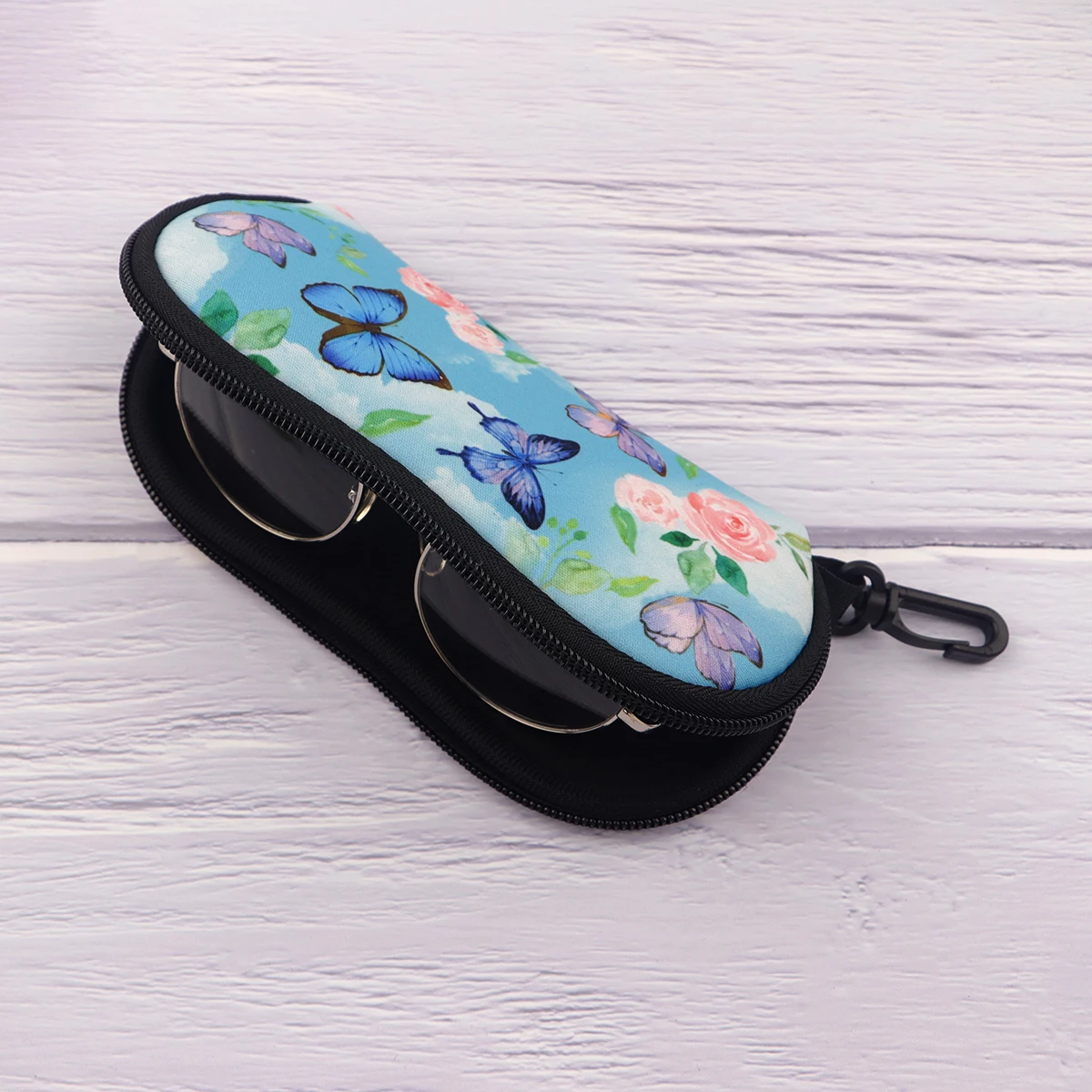 Butterfly Glasses Case Glasses Protective Shell Clothing Accessories Men Women Bag Decorate Fashion Glasses Bag Gifts for Friend