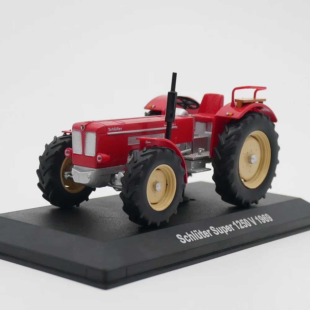 Tractor agrícola modelo Hachette Schluter Super, IXO 1:43, 1250 V, 1969, fundido a presión