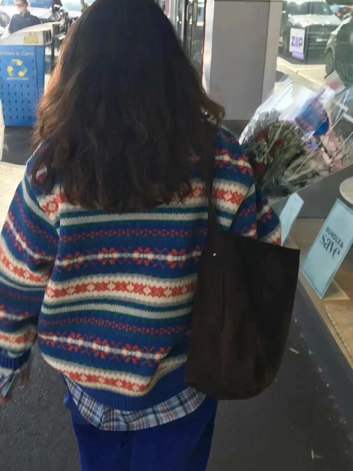 

Вязаный свитер Smoid Sienne Vintage Barn Island с круглым вырезом, свободного кроя, в стиле колор-блок, теплый, утолщенный, зимний, женский трикотаж