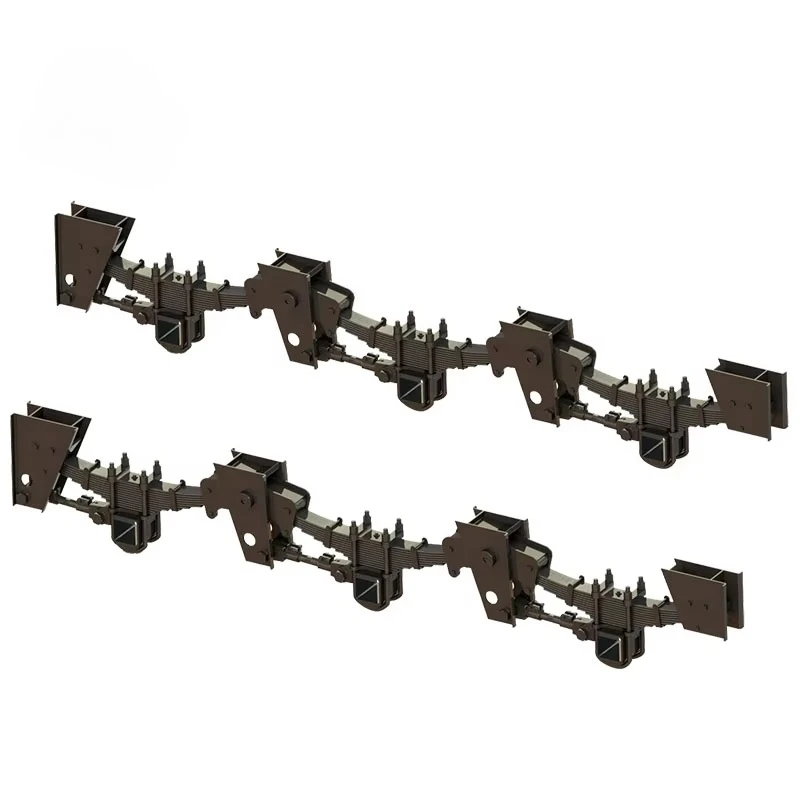 

German Type Mechanical Suspension Fuwa Heavy Duty Truck Trailer Spare Parts German Leaf Spring Suspension