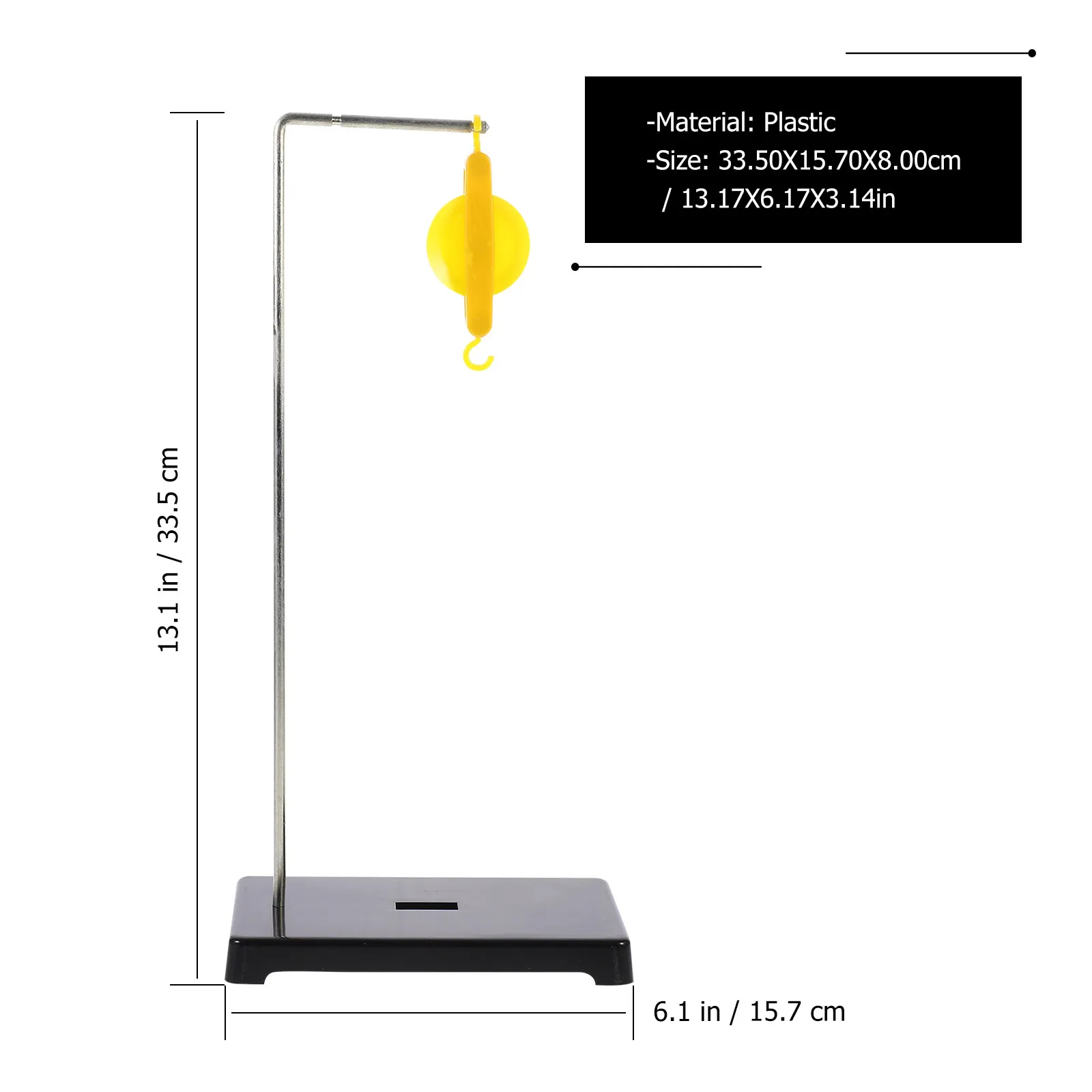 Durable Plastic Pulley Block Set with Bracket for Physics Experiments and School Teaching Supplies