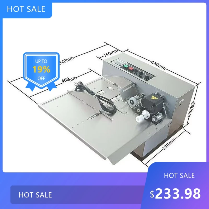PracticalHigh Speed 380 Solid Ink Date Coding Machine Semi Automatic Continuous Printer For Paper Card Packaging Bag 21