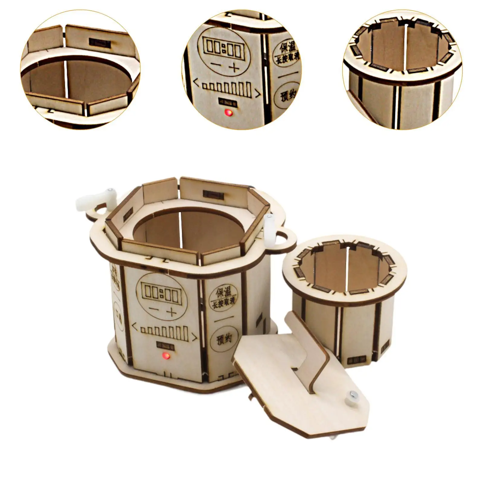 Kit de ciencia, juguetes de construcción, suministros para juego de imitación, utensilios de cocina, Kit de bloques de construcción de madera para niños de escuela primaria