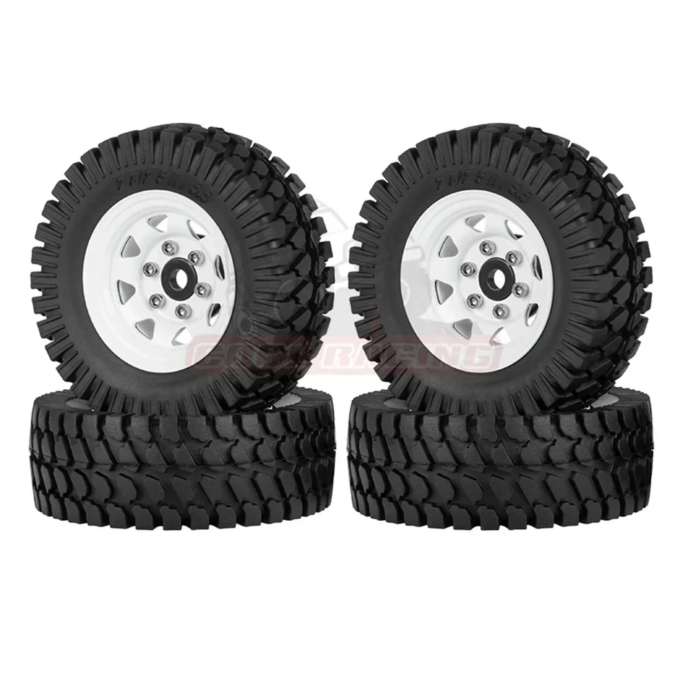 리모컨 자동차 타이어 휠, 1.55 인치 금속 휠 클라이밍 자동차 시뮬레이션, D90 TF2 Tamiya Tamiya CC01 LC70 MST Jimni용, 1PC