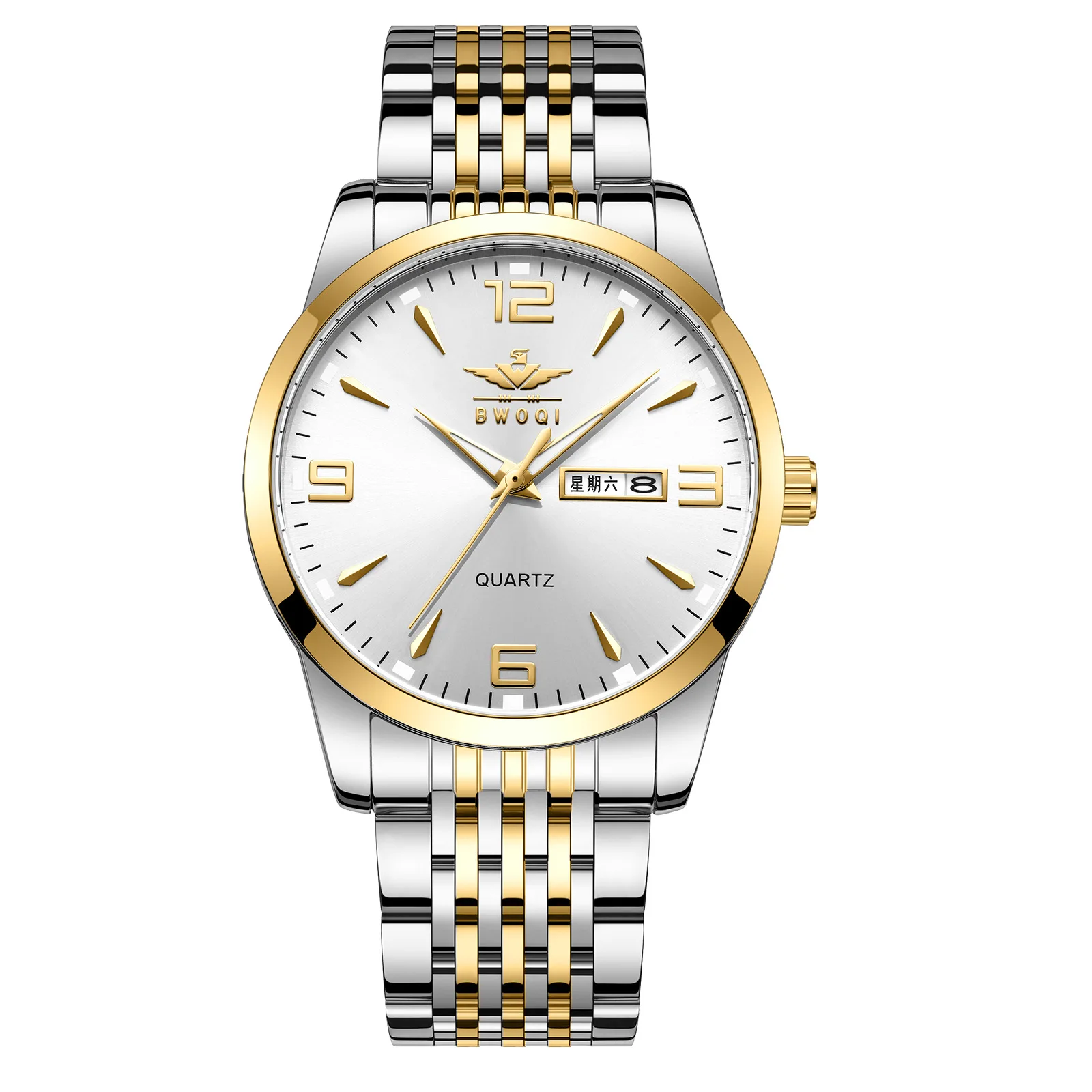 

Новые водонепроницаемые мужские часы Zml с двойным календарем, светящимся циферблатом, в деловом стиле, с крупными 3D-индексами.