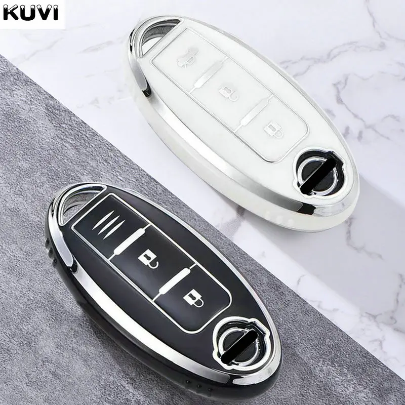 TPU Car Remote Key Case Cover Shell For Nissan Qashqai X-Trail T31 T32 Juke J10 J11 Tiida Altima Pathfinder Kicks For Infiniti