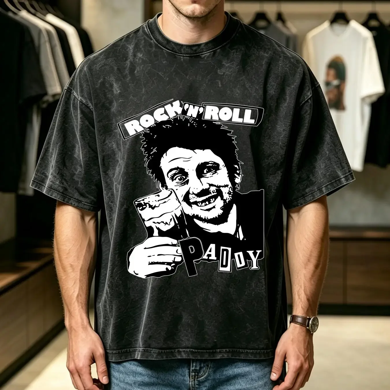 washed T Shirt The Pogues Shane MacGowan rock n roll tee All sizes vintage Washed Comfortable graphic Slightly fashion