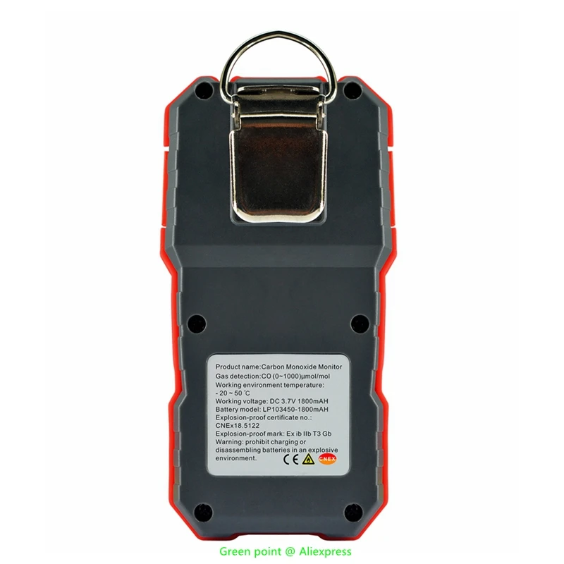 Monitor de monóxido de carbono WT8806 de 5 piezas, Sensor de Gas de alta calidad a prueba de explosiones, alta resistencia y tacto suave para uso Industrial