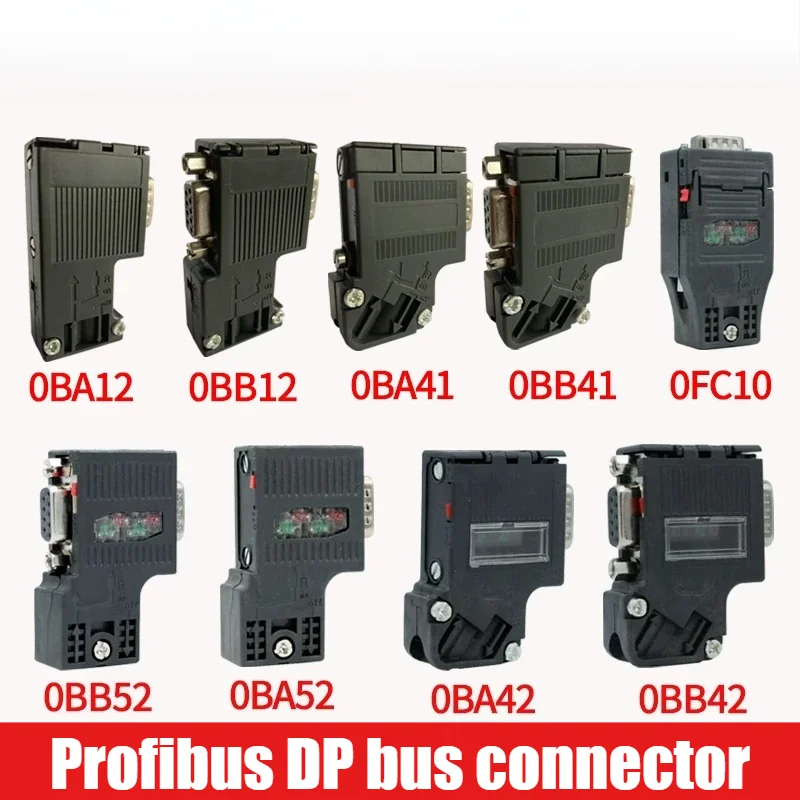 PROFIBUS BUS DP Connector 90°/35° Communication Connector with Terminating Resistor Suitable for Siemens 485 Plug 972-0BA12-0XA0