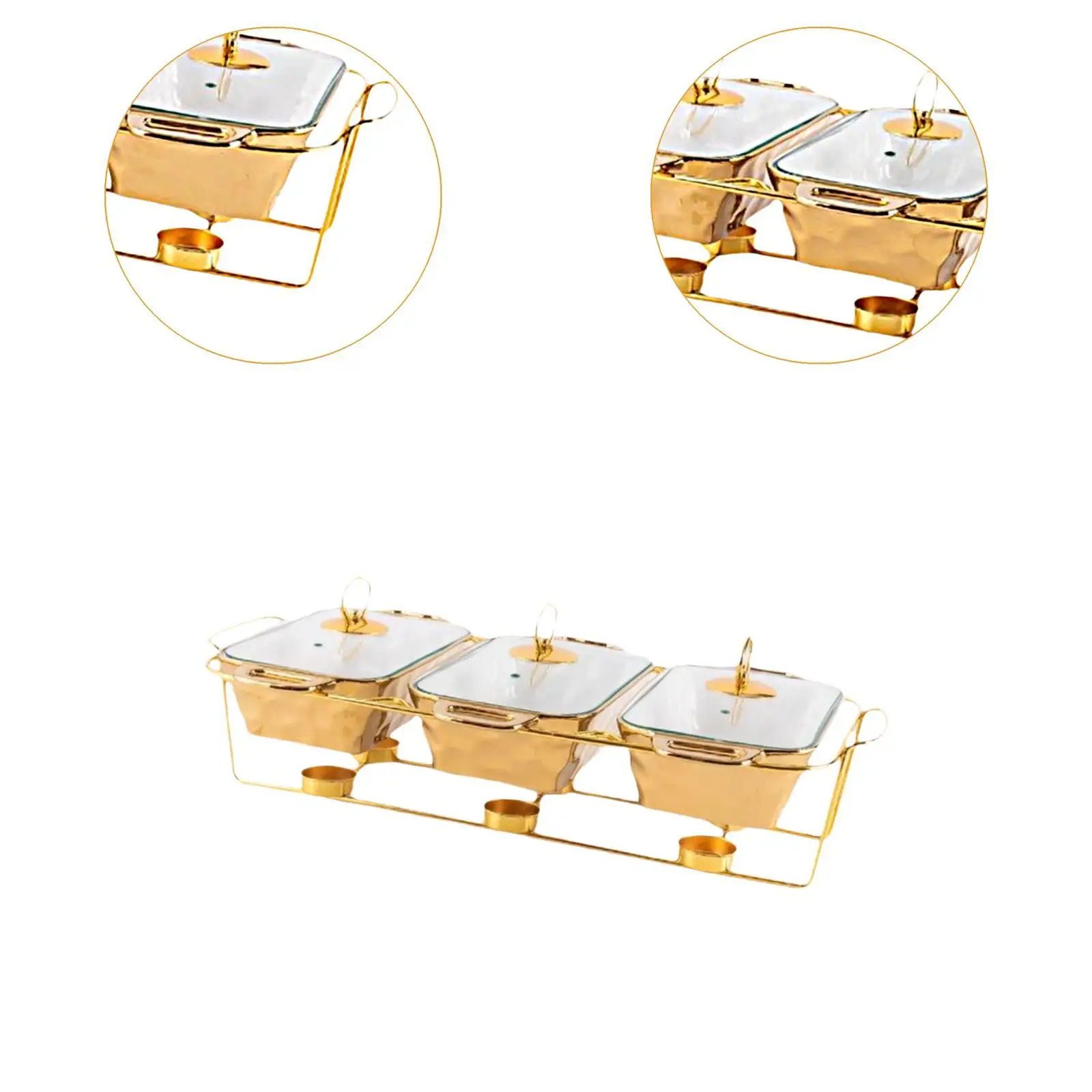 شاشة بوفيه طبق الغضب مع غطاء سعة كبيرة، أطباق تقديم ممتازة، صواني تدفئة لحفلات الزفاف والمناسبات والعطلات