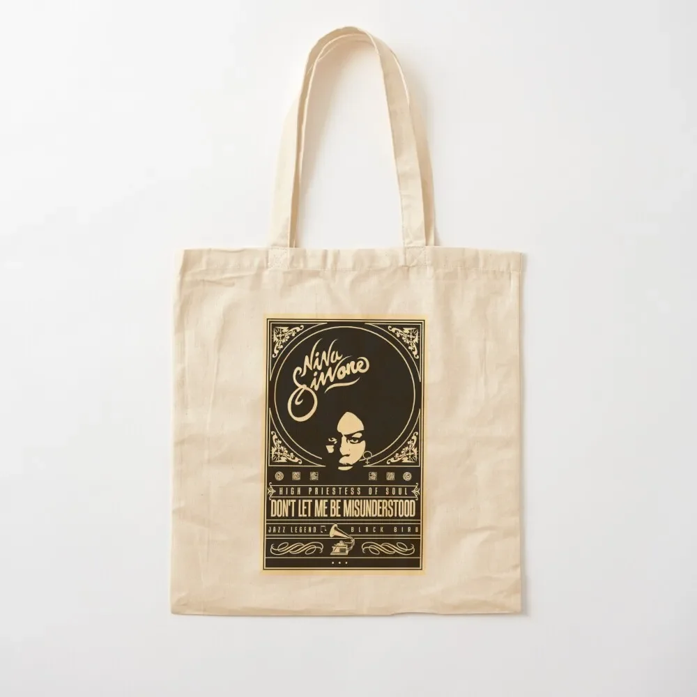 

Official Nina Simone Poster Tote Bag eco pack tote women shopping trolley the