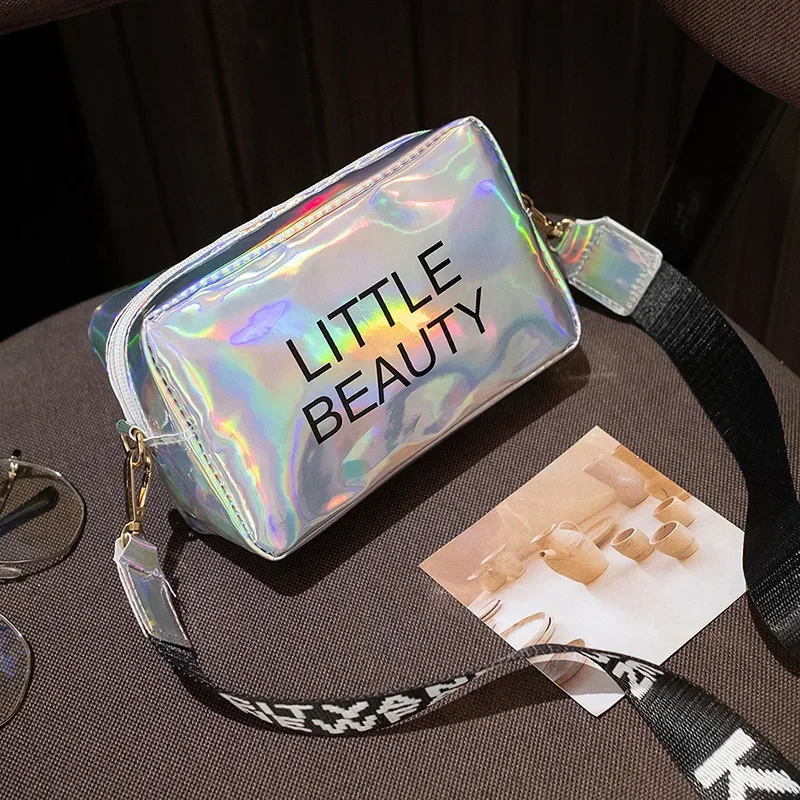 Fashion Ladies Messenger Bag Luxury Designer Hologram Small Phone Purse and Handbag For Women Laser Crossbody Shoulder Bag bolsa