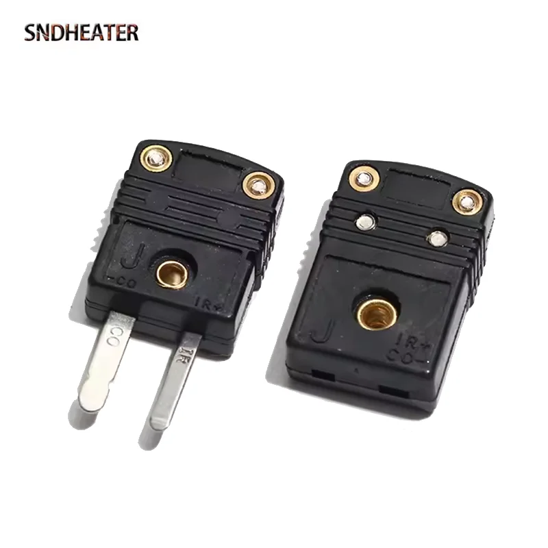 SNDHEATER Тип K/T/J/E/N/C Разъем для термопары Высокотемпературный измерительный женский и мужской мини-разъем Двухконтактный монтаж на панели
