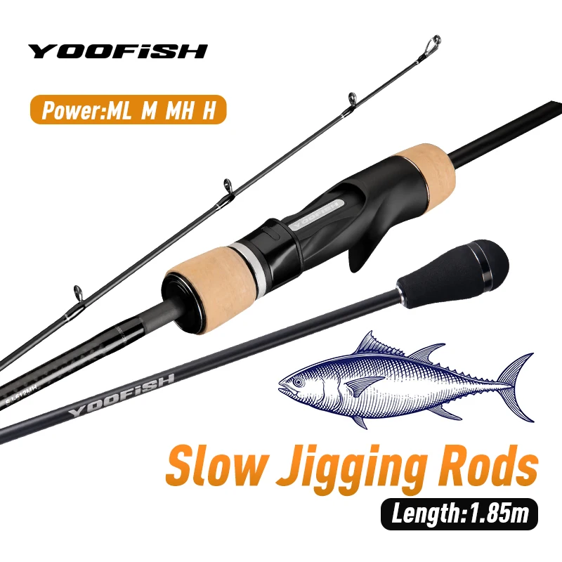 

Yoofish SJ Slow Jigging Fishing Rods 1.85m ML M MH Power Saltwater Casting Fishing Rod High Carbon Sea Boat Pole light Rod