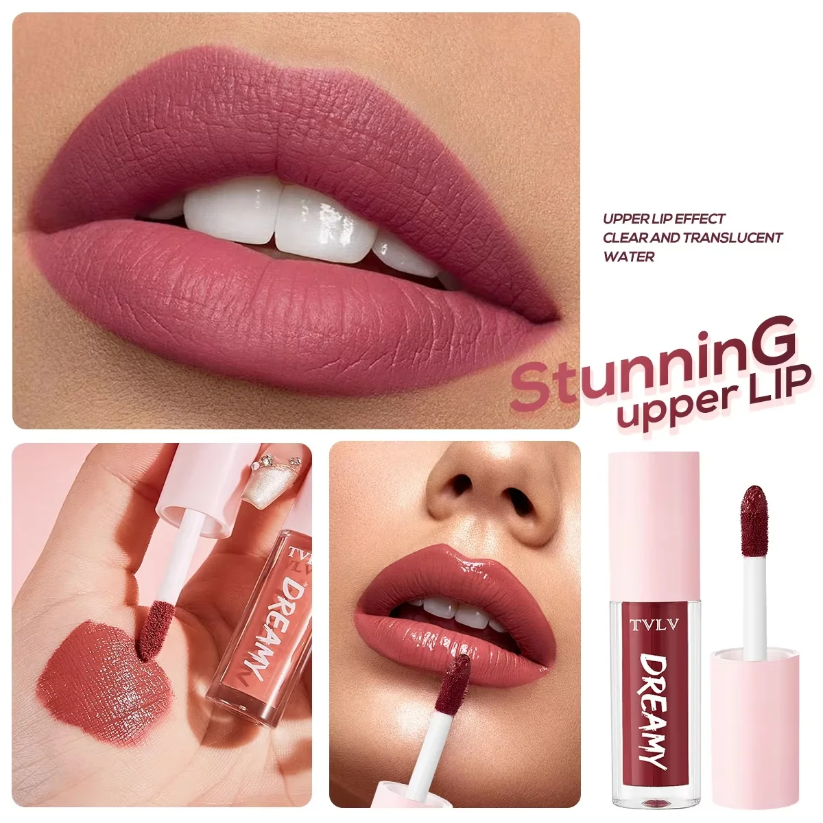 10개/세트 립글로스 벨벳 립스틱 방수 및 오래 지속되는 립글로스 여성용 보습 립스틱 세트 절묘하고 실용적인