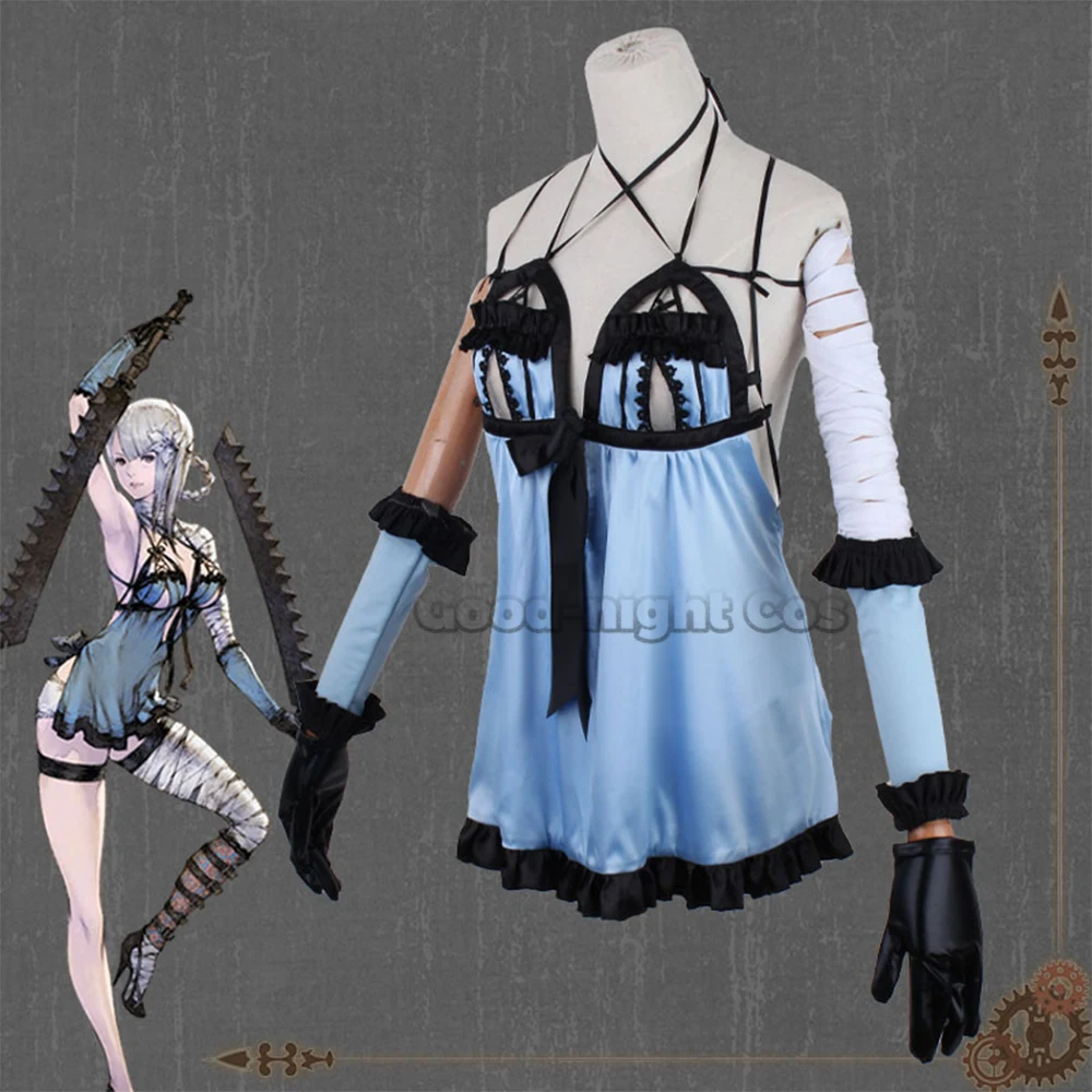 Game Nier Replicant Kaine Cosplay Kostuums Pruik Sexy Jurk Pak Vrouwen Badpak Halloween Carnaval Party Rollenspel Jurk Volledige Set