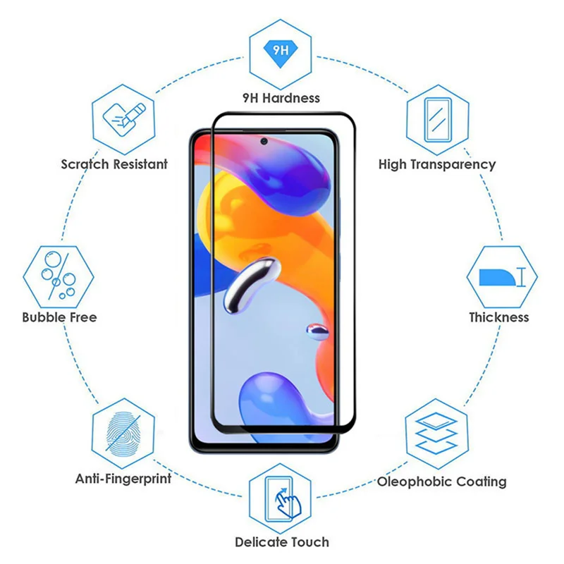 4 en 1, verre trempé + caméra film pour Redmi Note11 Pro 5G protection écran Redmi Note 11Pro Xiaomi Note 11 Pro verre tremp de haute qualité Redmi Note 11 Pro glass