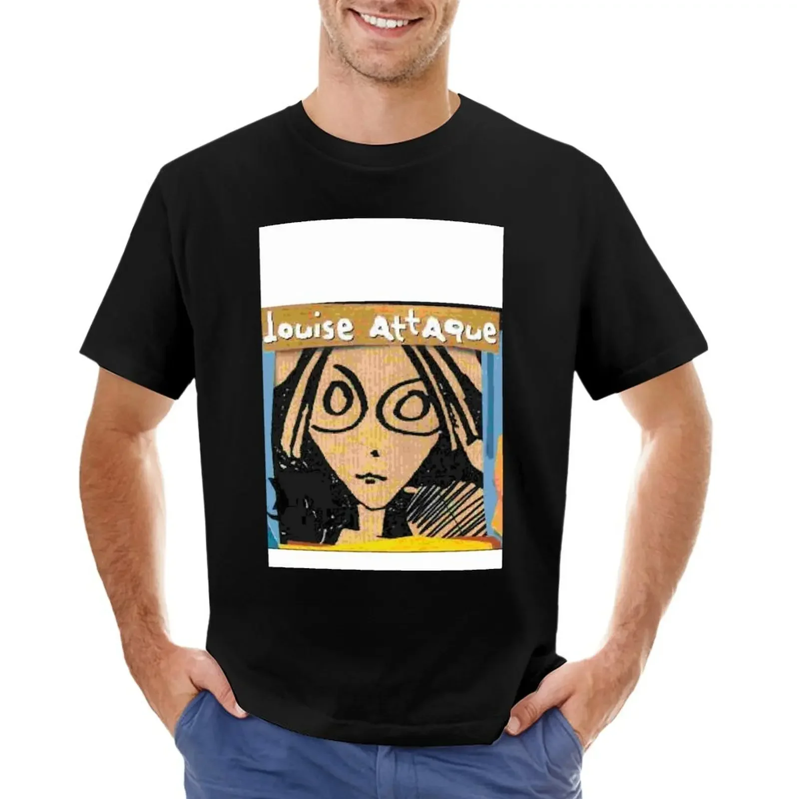 LOUISE ATTACK T-shirt hippie clothes aesthetic clothes oversized t shirt men